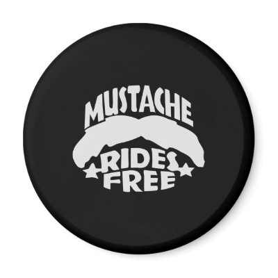 Black Moustache Rides Free by WhiteTiger_LLC