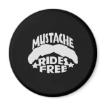 Black Moustache Rides Free magnets