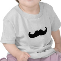 Black Moustache T Shirt