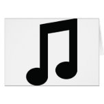 black music note icon cards