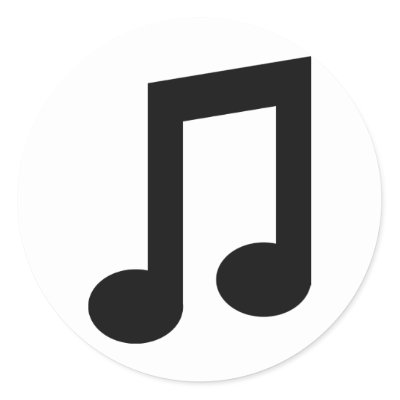 black music note icon