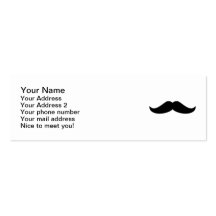 Black Mustache Business Card