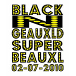 BLACK N GEAUXLD SUPERBOWL NEW ORLEANS SAINTS t-shirts