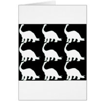Black n White Dinos Cards