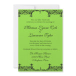 Black n White Fleur de Lis Damask Wedding