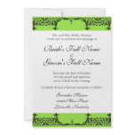 Black n White Fleur de Lis Damask Wedding