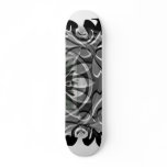 Black N White Imagination Skate Board Deck
