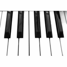 Black n White Piano Keyboard Key Picture Image Photo Cut Out
