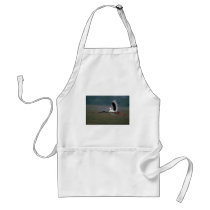 Black-necked Stork in flight Apron