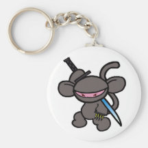 Black Ninja Claw-No Words Keychain