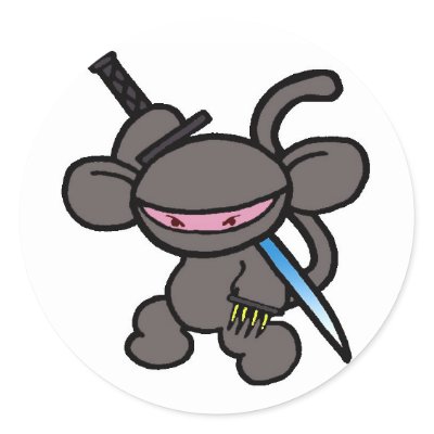 Black Ninja Claw-No Words Sticker by OmanLegend