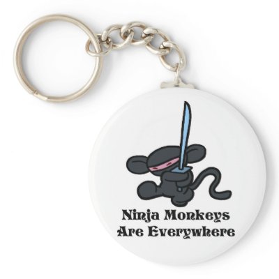 Black Ninja Kick Key Chain by OmanLegend
