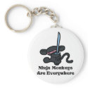 Black Ninja Kick keychains