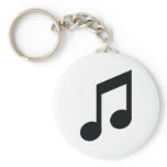 black note icon keychain