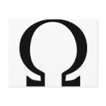 black omega icon postcards