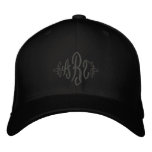 black on black hat embroidered hats