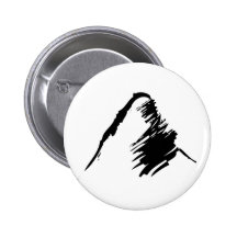 Black on White Button