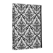 Black on White Damask Pattern caseable cases