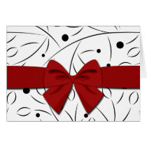 Black on White Floral Pattern