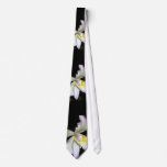 Black on White Orchid Wedding Neck Wear