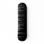 Black on White Paint Drips skateboards