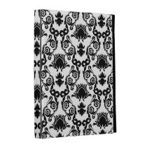 Black on White Tulip Damask Pattern caseable cases
