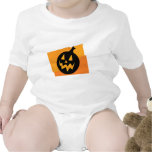 Black & Orange Pumpkin Rompers