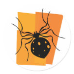 Black & Orange Spider Stickers