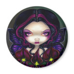 "Black Orchid Fairy" Magnet