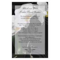 Black Orchid Flyer, Wedding Program, Menu or Other
