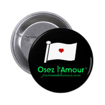 Black Osez l Amour Buttons