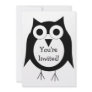 Black Owl Invitation For Any Occasion