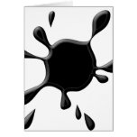Black Paint Splodge cards
