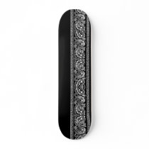 Black Paisley Skateboard Pro