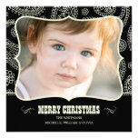 Black Paisley Western Christmas Cards Announcement
