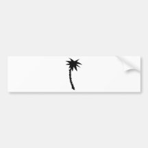 black palm icon bumper stickers