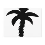 black palm tree icon post cards