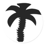black palm tree icon stickers