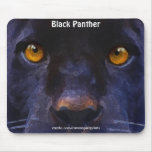 Black Panther (Black Jaguar) Face Art Mousepad
