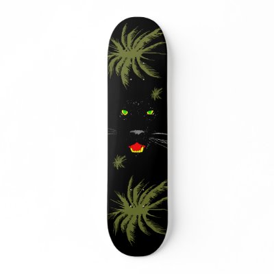 Black Panther Skateboard by calroofer