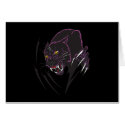 black panther tribal design cards