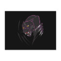 black panther tribal design postcards