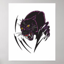 black panther tribal design posters