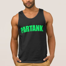 Black "Partank" Tank Top w/ Pink Logo
