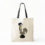 Black Pattern, Galo de Barcelos Canvas Bags