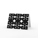 Black Pattern Greeting Card