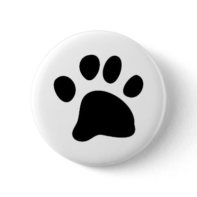 Black Paw Pins by prawny