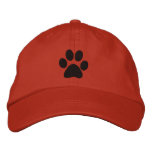 Black Paw embroidered hats