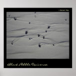 Black Pebble Universe Print