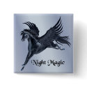 Black Pegasus buttons